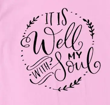 It's Well With My Soul Lettered T-Shirt Red