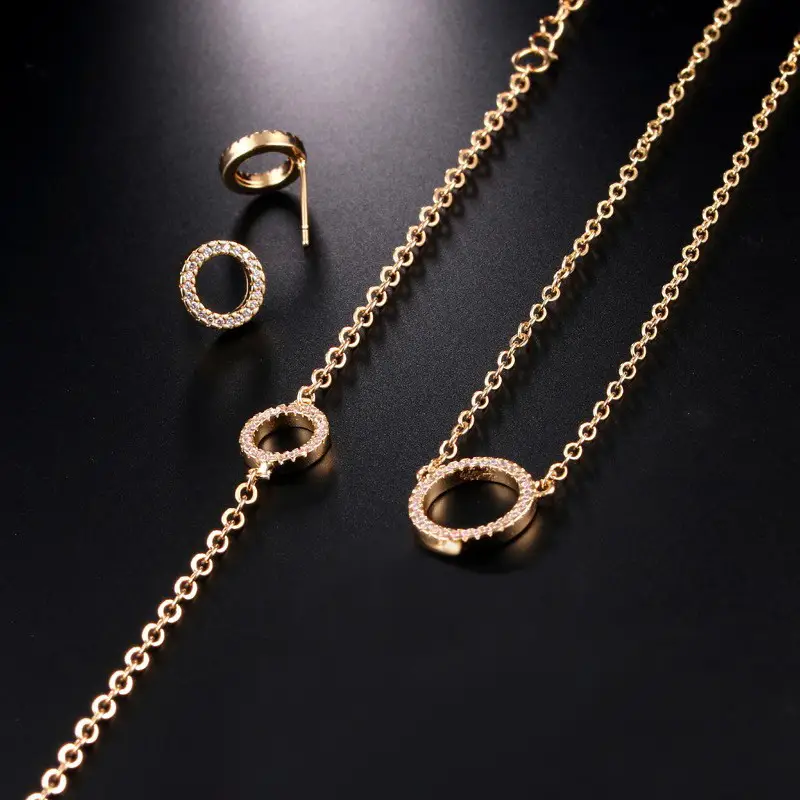 Crystal Ring Necklace Earrings Set for Women - Image 18