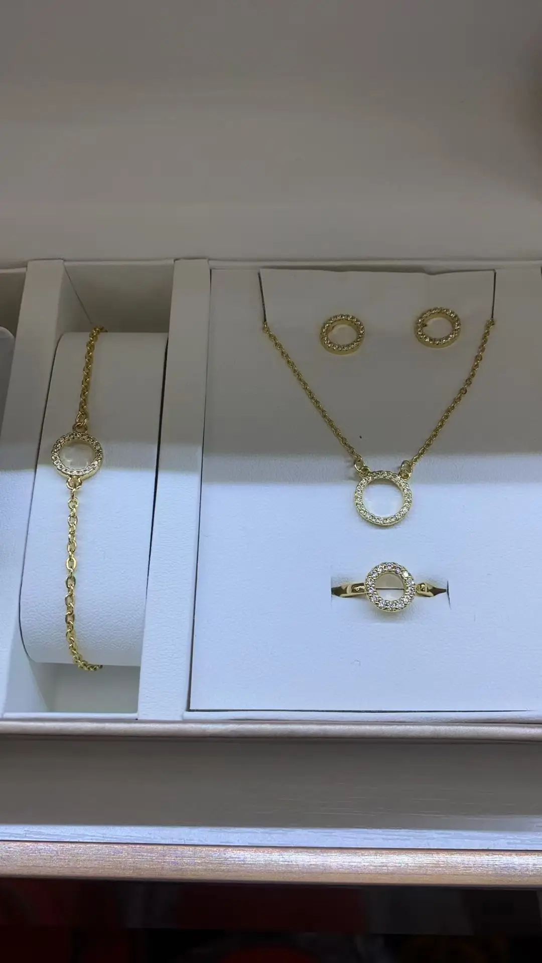 Crystal Ring Necklace Earrings Set for Women - Image 11