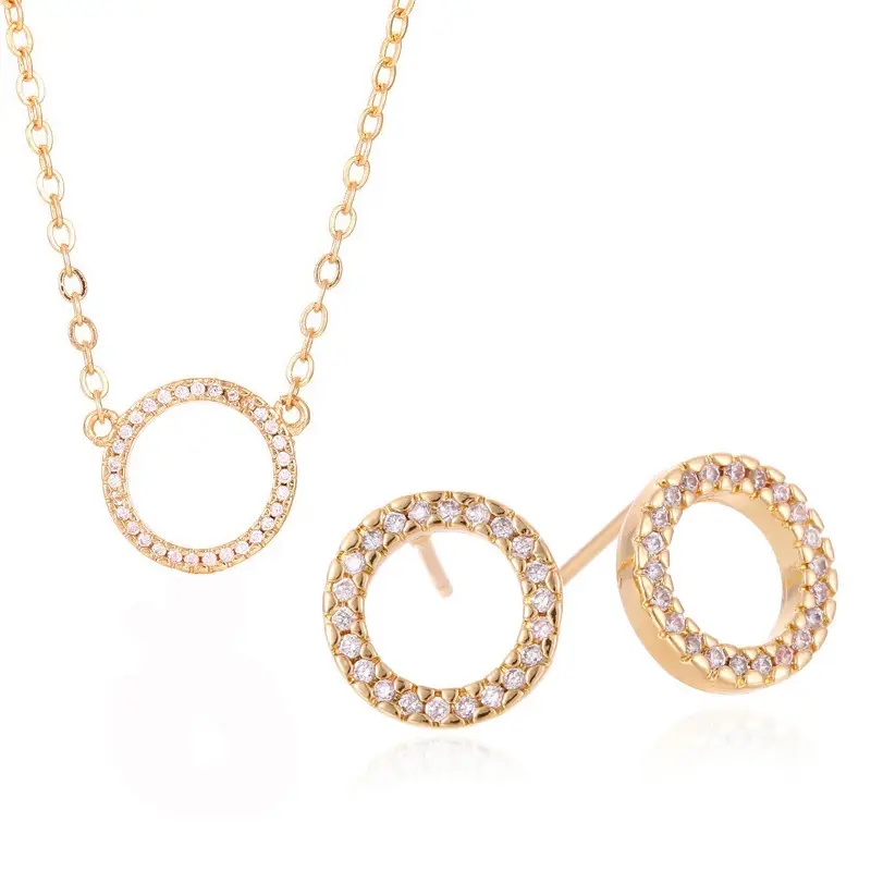 Crystal Ring Necklace Earrings Set for Women - Image 4