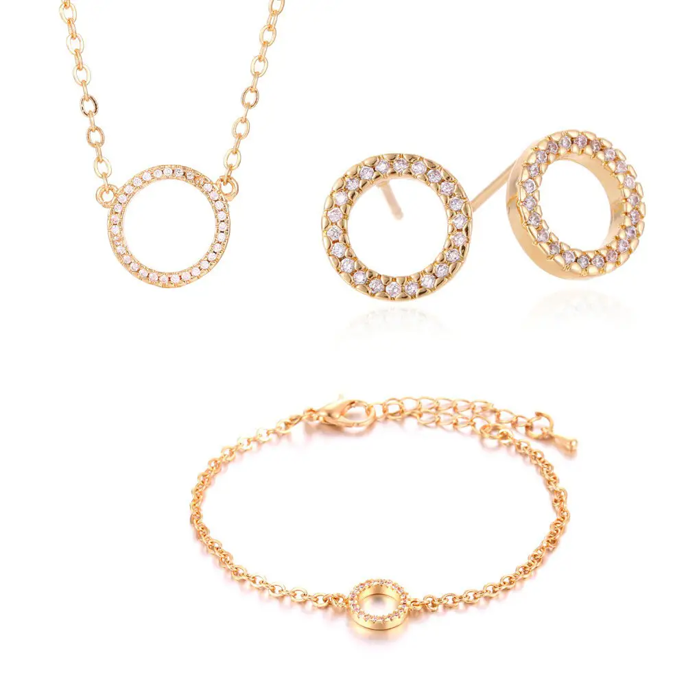 Crystal Ring Necklace Earrings Set for Women - Image 5