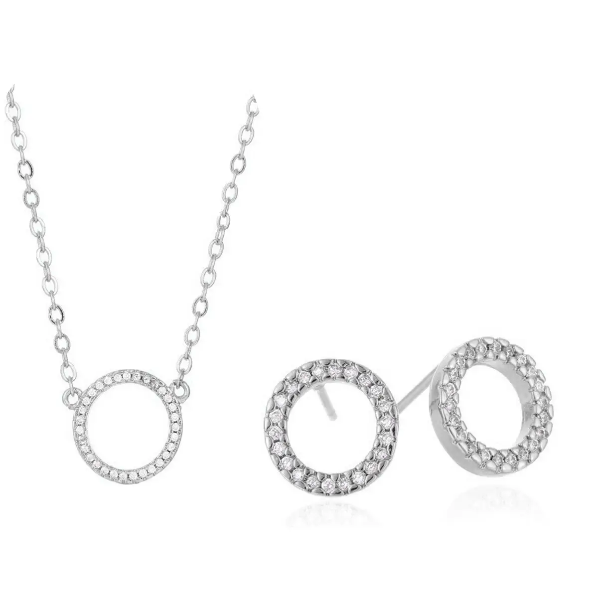 Crystal Ring Necklace Earrings Set for Women - Image 9