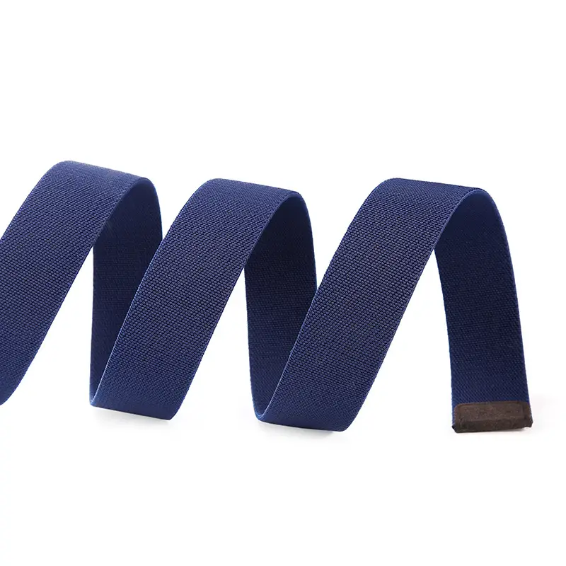 Men's Navy Blue Double Loop Tactical Belt with Square Buckle - Image 9