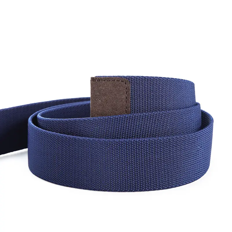 Men's Navy Blue Double Loop Tactical Belt with Square Buckle - Image 10