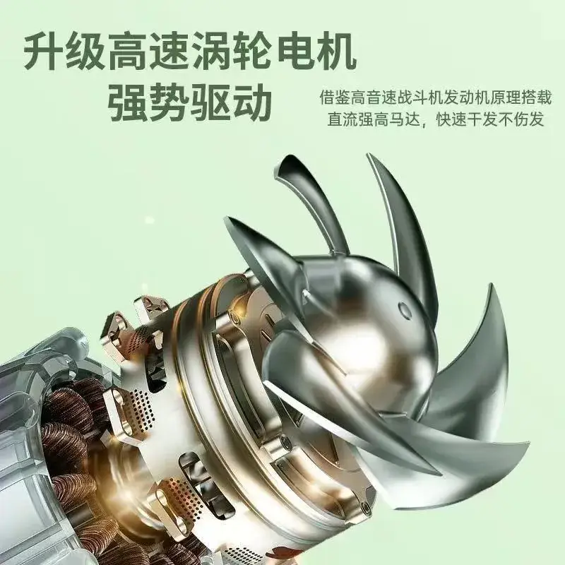 High-Speed Hair Dryer with Blue Light & Negative Ion Technology