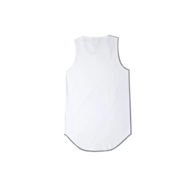 White Sleeveless V-Neck T-Shirt for Men Women