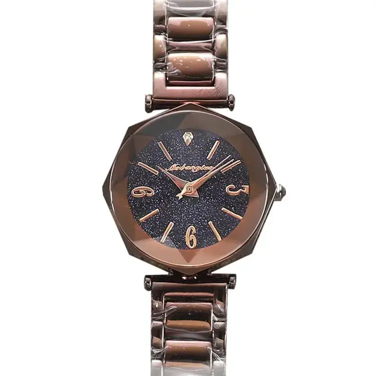 Korean Fashion Women's Digital Quartz Watch with Red Metal Band - Image 10