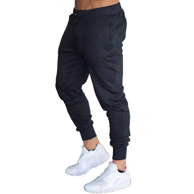 Men's Black Slim Fit Running Sports Pants - Image 8