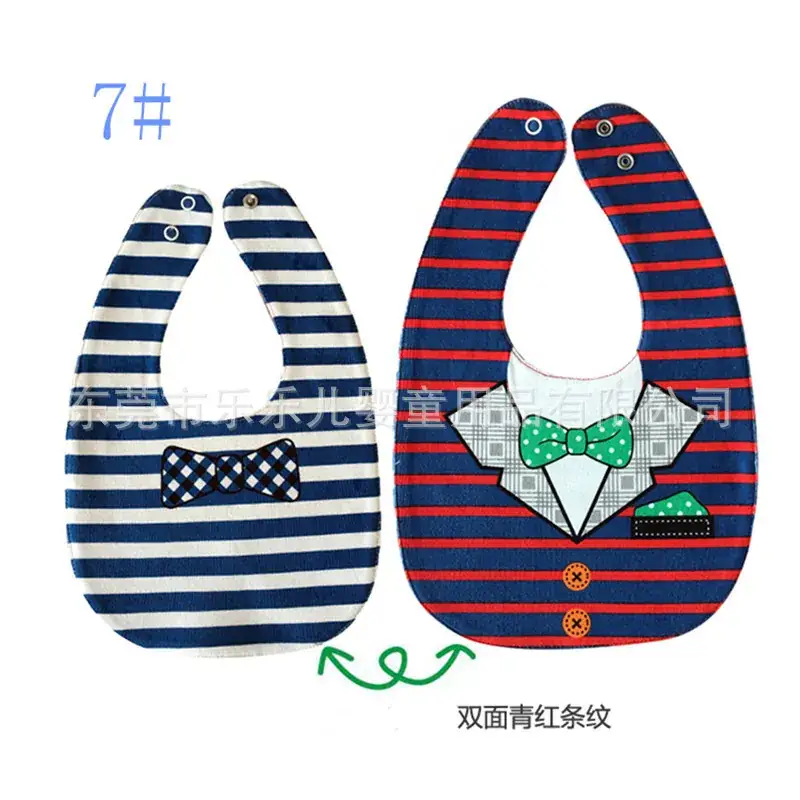 Waterproof Baby Bib Four-Layer Pure Cotton Snap Button - Image 7