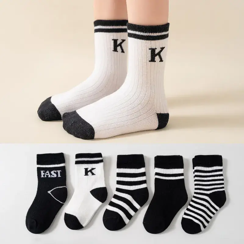 Children Cotton Socks Autumn Mid-Calf Colorful - Image 19