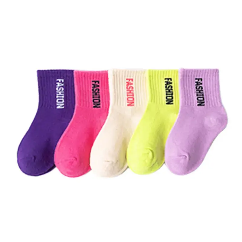 Children Cotton Socks Autumn Mid-Calf Colorful - Image 21