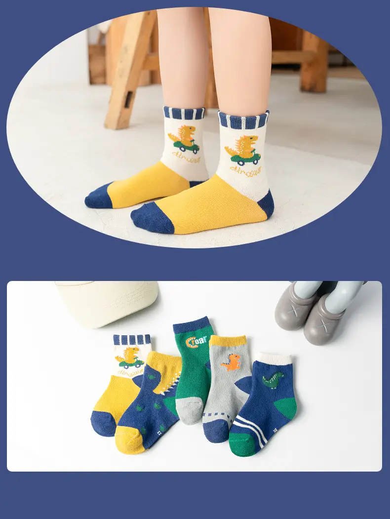 Children Cotton Socks Autumn Mid-Calf Colorful — feature 14