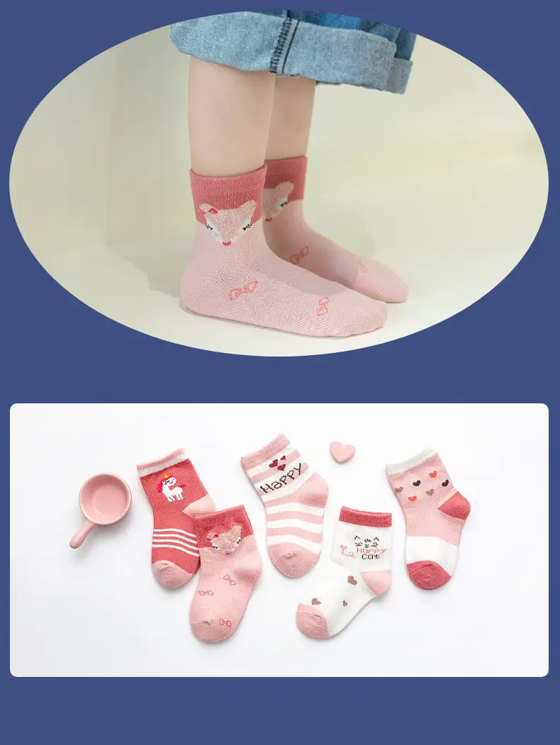 Children Cotton Socks Autumn Mid-Calf Colorful — feature 18