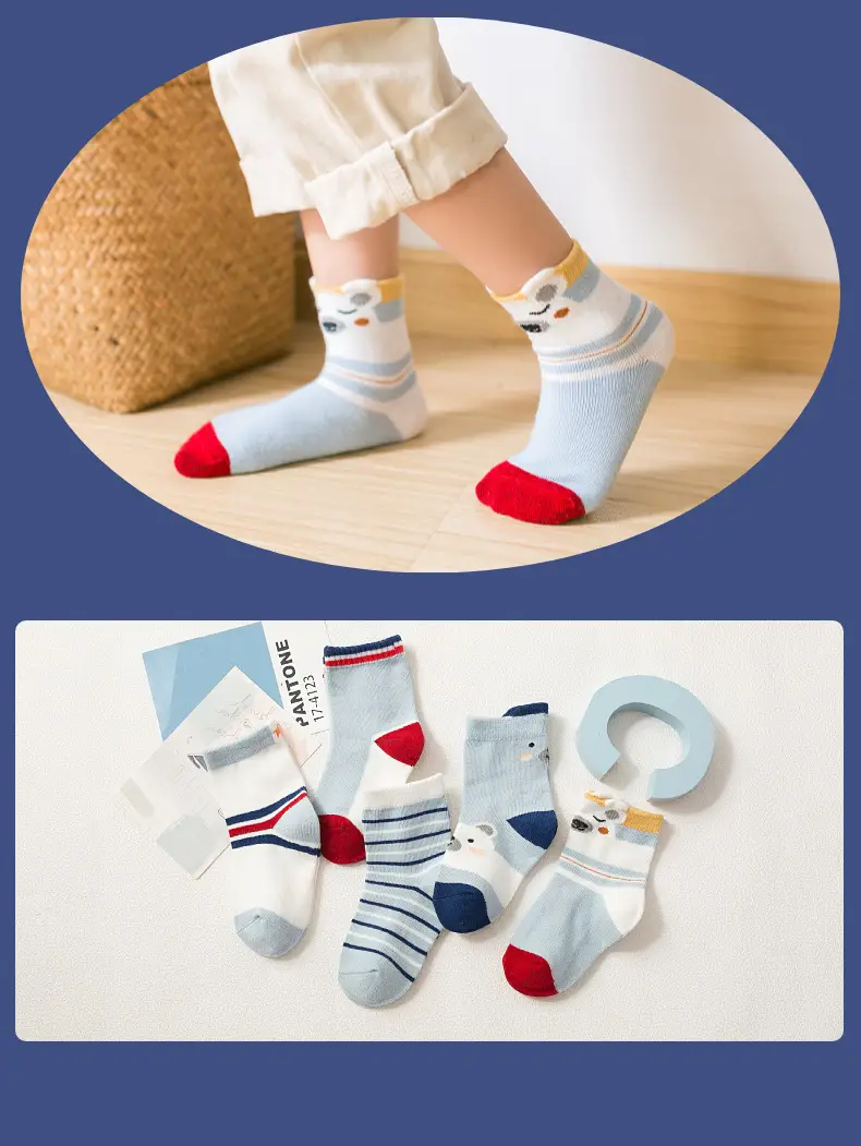 Children Cotton Socks Autumn Mid-Calf Colorful — feature 20