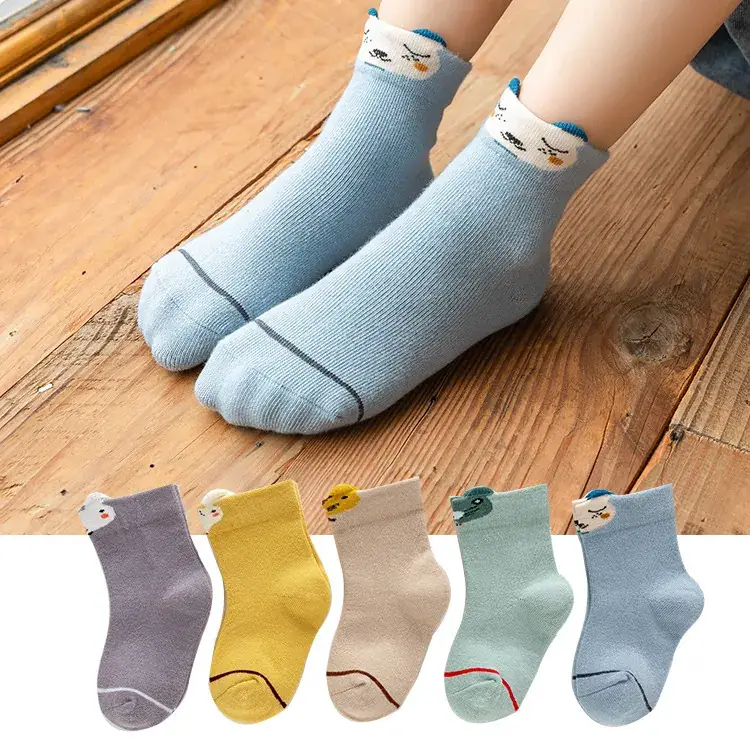 Children Cotton Socks Autumn Mid-Calf Colorful - Image 10