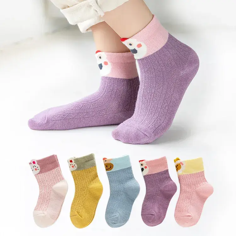 Children Cotton Socks Autumn Mid-Calf Colorful - Image 11