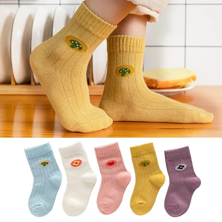Children Cotton Socks Autumn Mid-Calf Colorful - Image 12