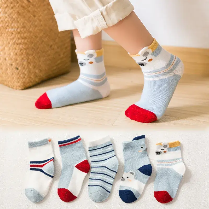 Children Cotton Socks Autumn Mid-Calf Colorful - Image 13