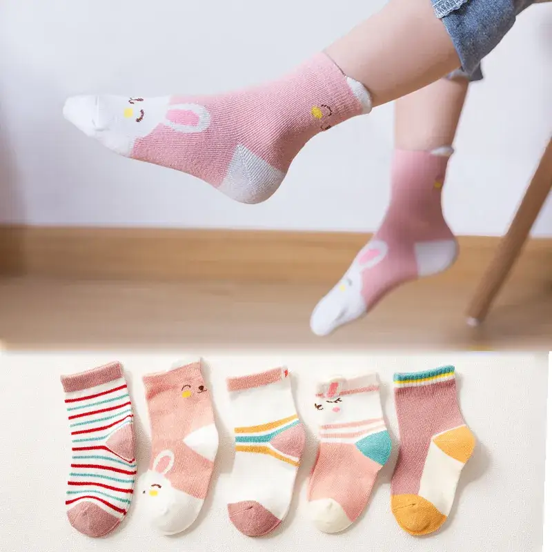 Children Cotton Socks Autumn Mid-Calf Colorful - Image 14