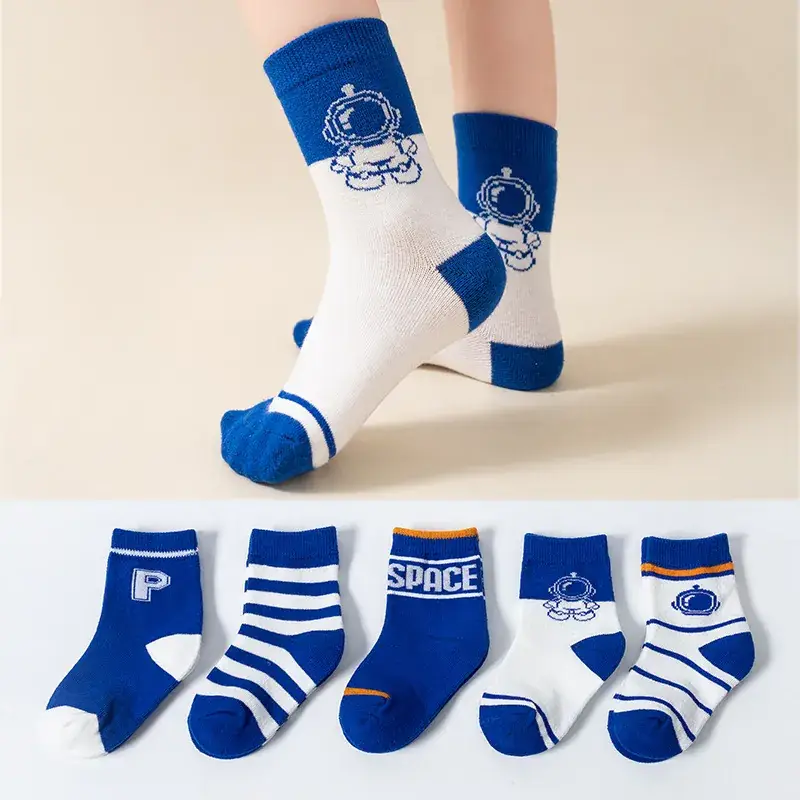 Children Cotton Socks Autumn Mid-Calf Colorful - Image 18