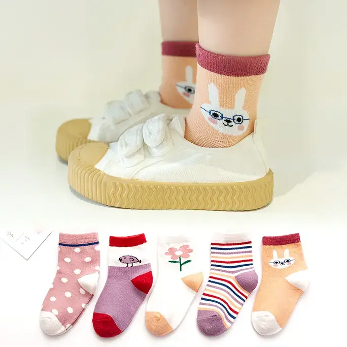 Children Cotton Socks Autumn Mid-Calf Colorful - Image 5