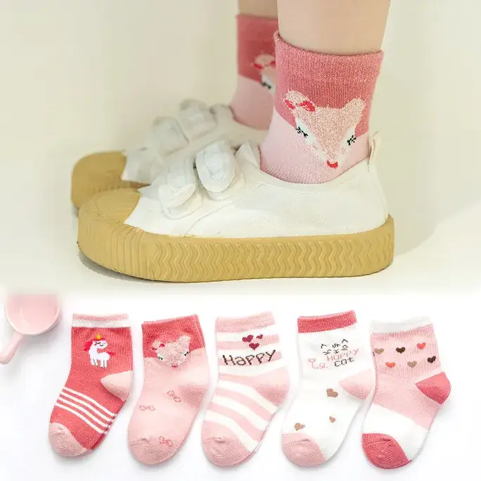 Children Cotton Socks Autumn Mid-Calf Colorful - Image 6
