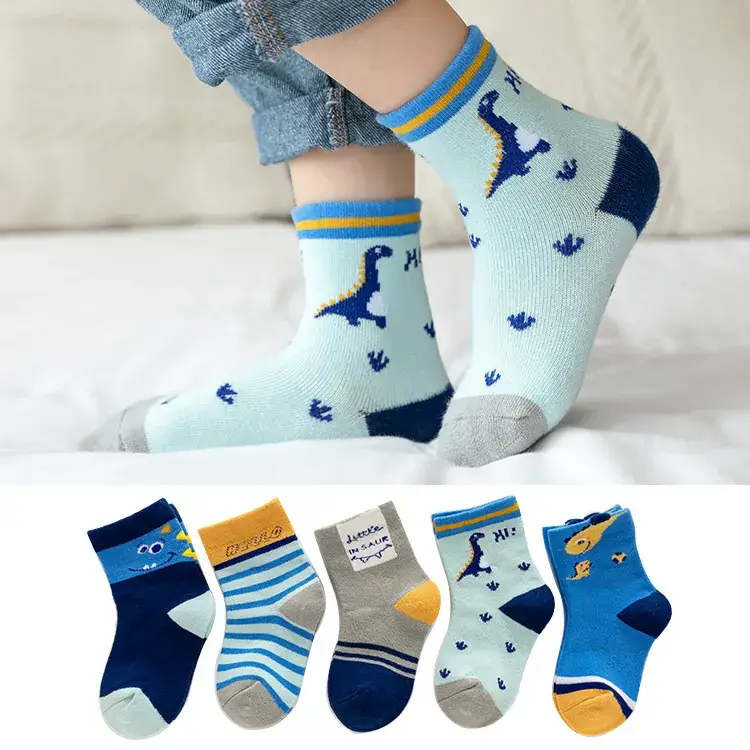 Children Cotton Socks Autumn Mid-Calf Colorful - Image 9