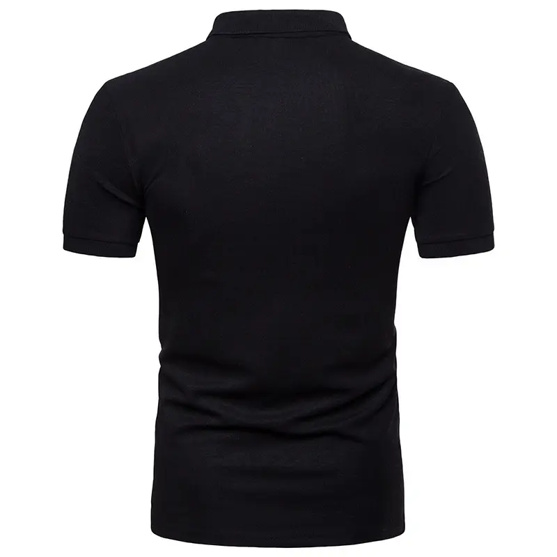Men Cross-Border Polo Shirt Set White Black Grey Digital Print - Image 6