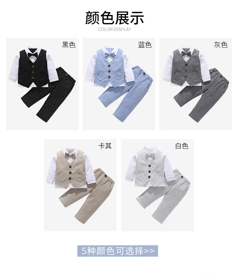 Baby Suit Blue Striped Kids 1 Year Old — feature 13