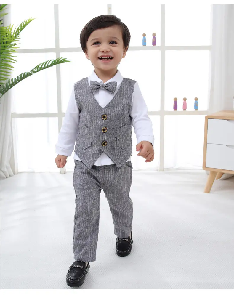 Baby Suit Blue Striped Kids 1 Year Old — feature 9