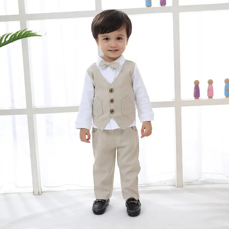 Baby Suit Blue Striped Kids 1 Year Old - Image 5