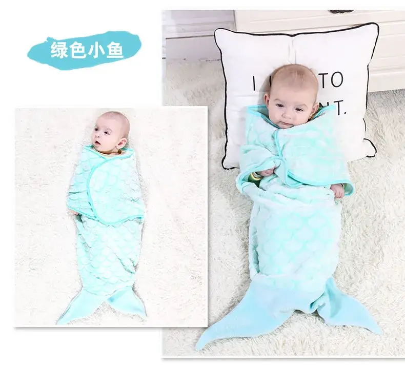 Pink Mermaid Baby Swaddle Blanket for Baby — feature 11