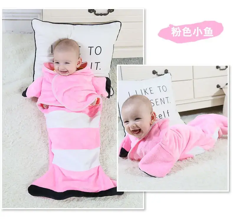 Pink Mermaid Baby Swaddle Blanket for Baby — feature 8