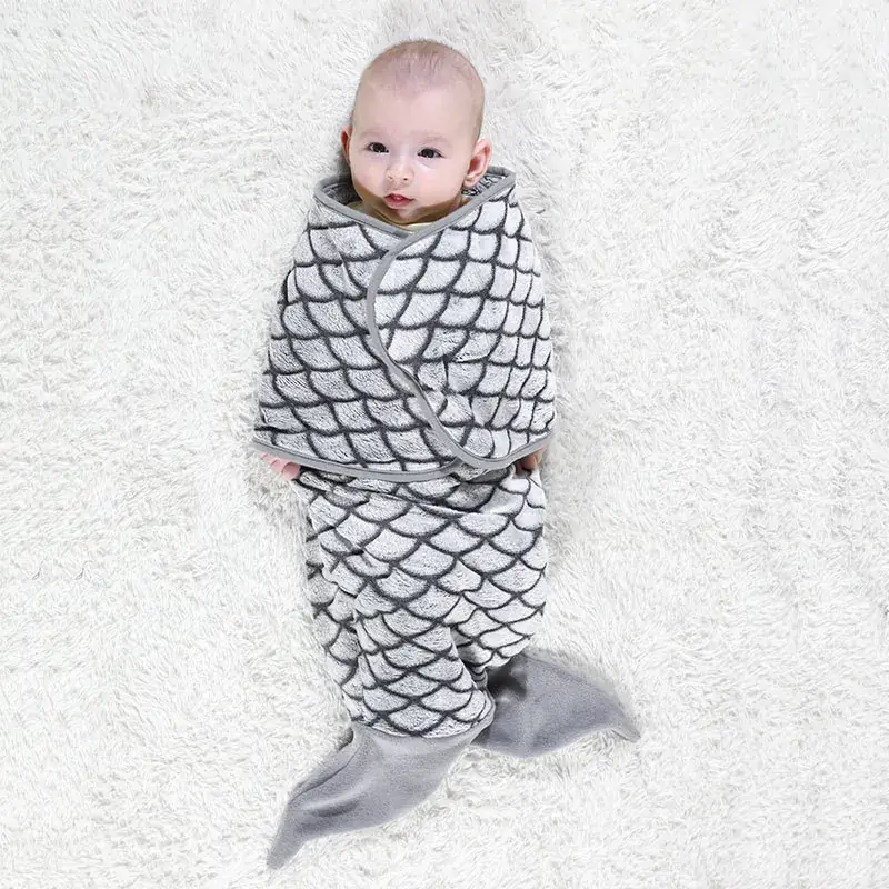 Pink Mermaid Baby Swaddle Blanket for Baby - Image 3