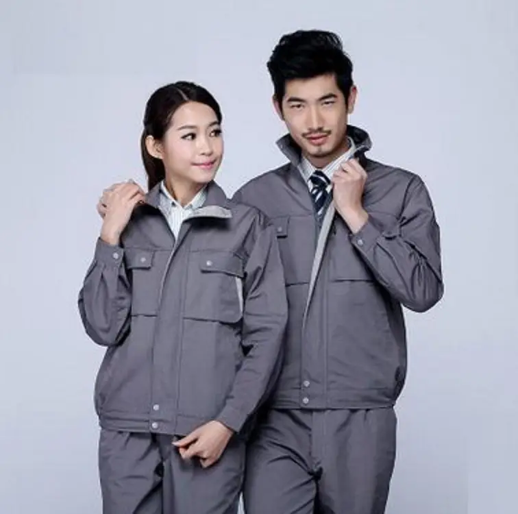 Men Reflective Work Suit Dark Blue Spring Autumn Wear