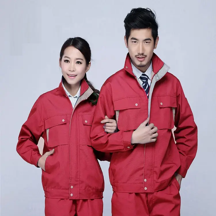 Men Reflective Work Suit Dark Blue Spring Autumn Wear
