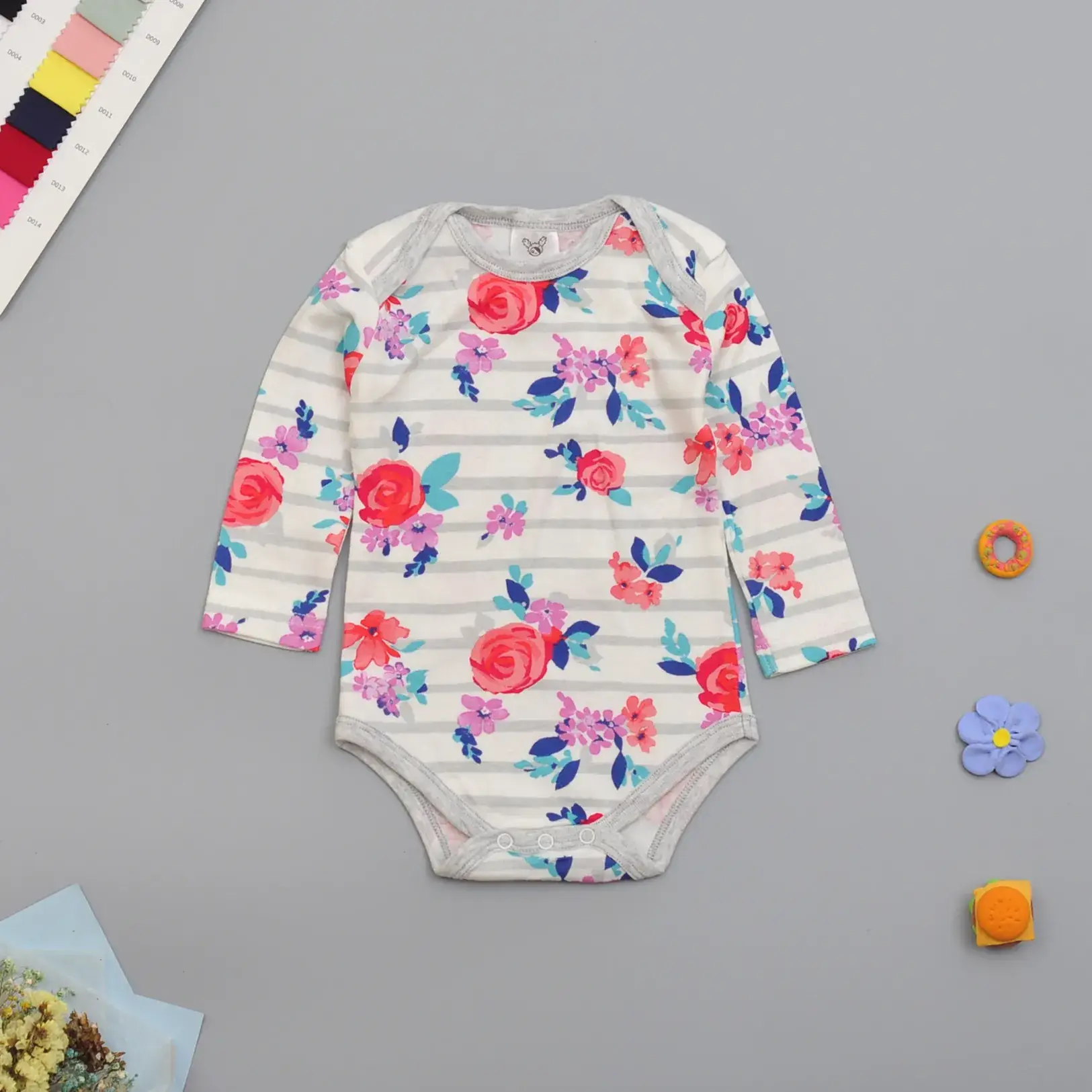Baby Cotton Long Sleeve Romper Set for Boys - Image 3