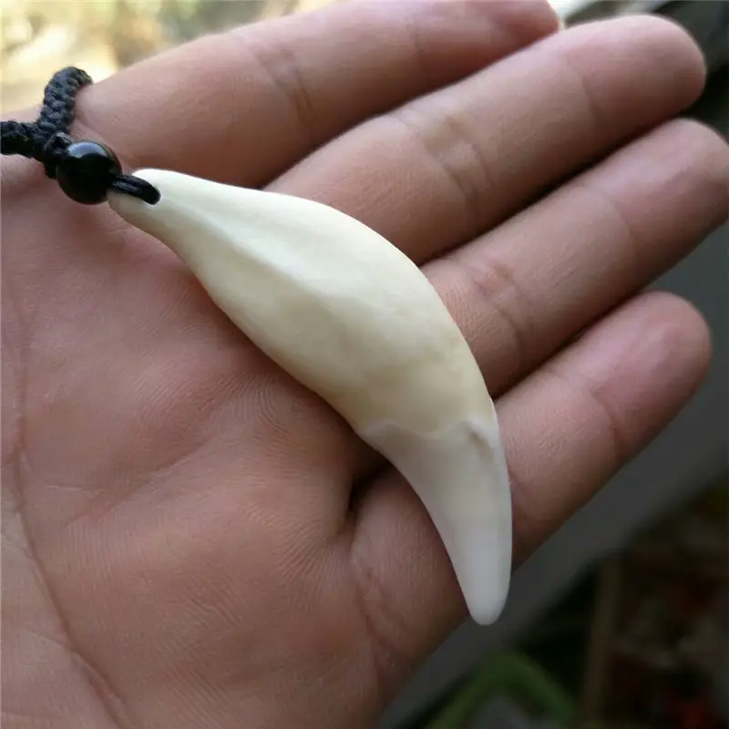 Real Dog Tooth Necklace for Men Women Couple Wholesale - Image 2