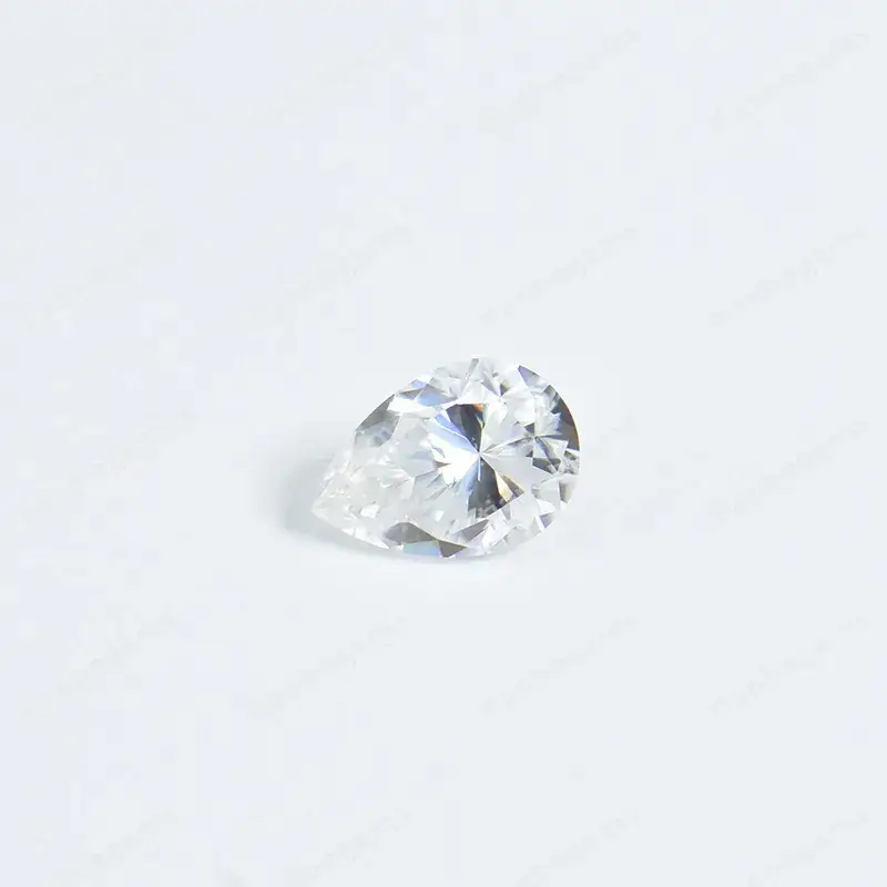 Pear Shaped Moissanite Diamonds DEFGH Color Drop 1-4 Karat 23ct