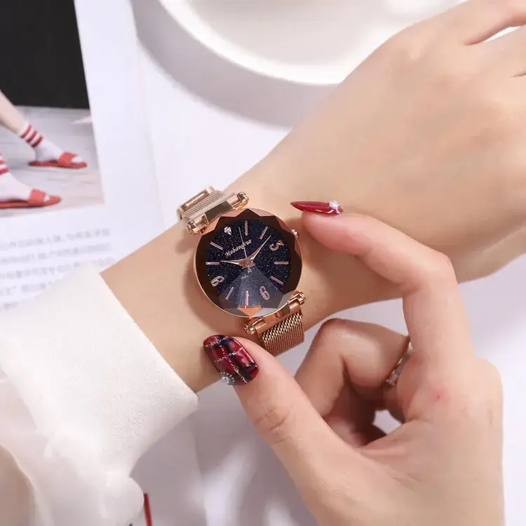 2019 Fashion Ladies Watch Starry Sky Mesh Band - Image 4