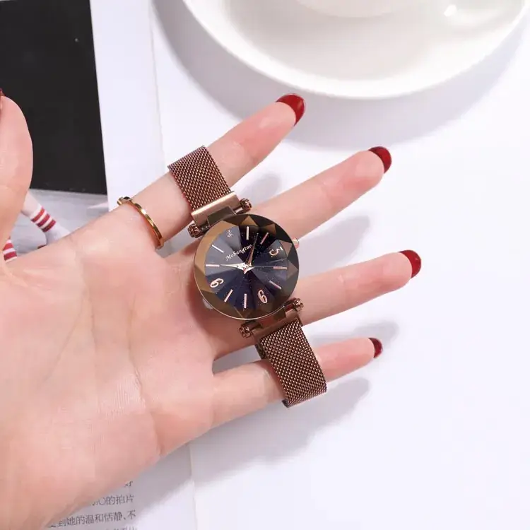 2019 Fashion Ladies Watch Starry Sky Mesh Band - Image 5