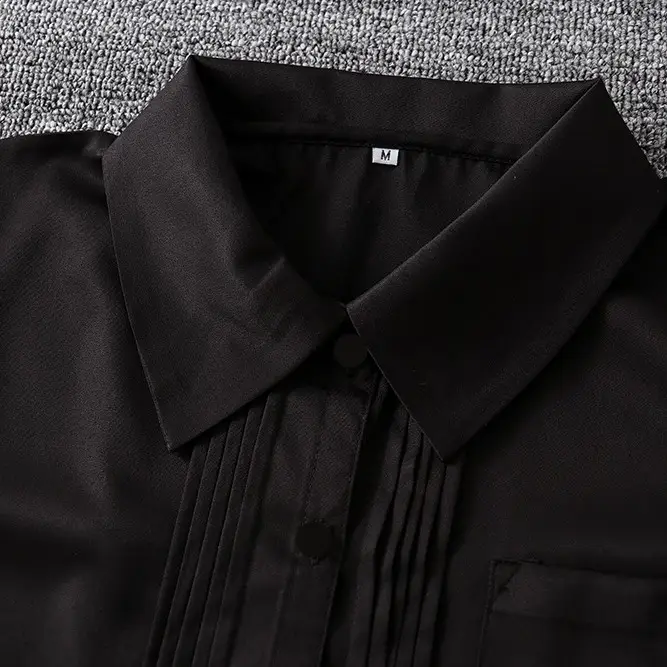 Men White Organ Pleat Shirt 2022