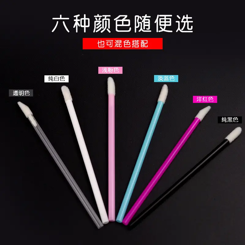 50 Pcs Soft Cotton Eyelash Cleaning Swabs Mini Brush - Image 12