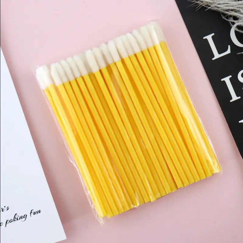 50 Pcs Soft Cotton Eyelash Cleaning Swabs Mini Brush - Image 7