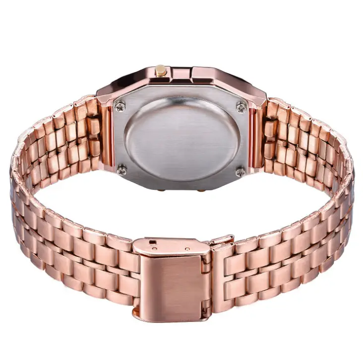 Rose Gold Digital Alarm Clock for Kids with Metal Band — feature 12