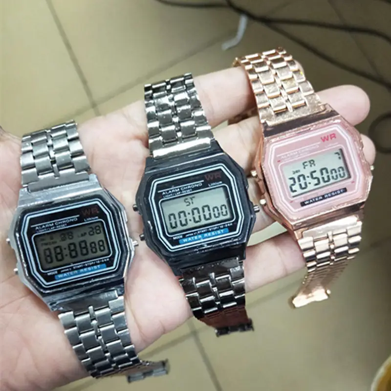 Rose Gold Digital Alarm Clock for Kids with Metal Band — feature 14