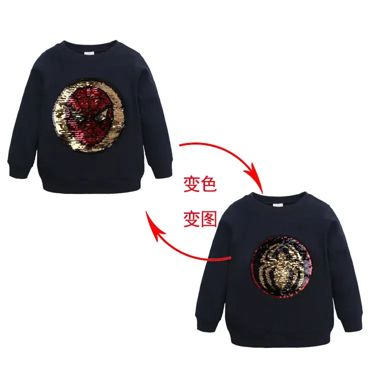 Spiderman Sequin Sweater for Boys Small Medium - Image 10