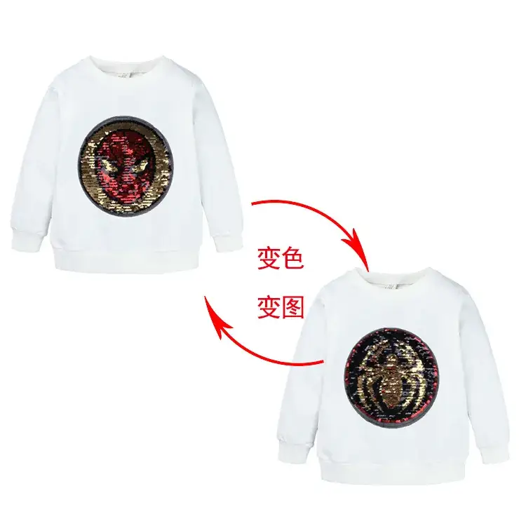Spiderman Sequin Sweater for Boys Small Medium - Image 11