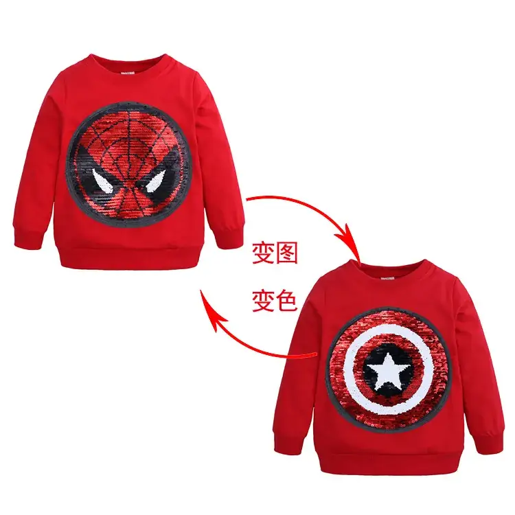 Spiderman Sequin Sweater for Boys Small Medium - Image 2