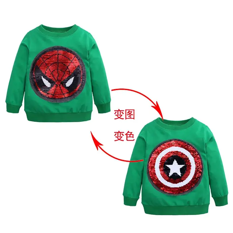 Spiderman Sequin Sweater for Boys Small Medium - Image 4